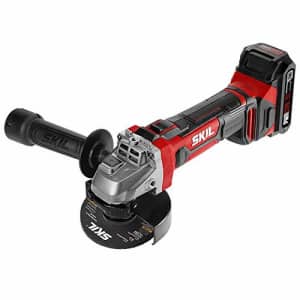 SKIL 20V 4-1/2 Inch Angle Grinder, Includes 2.0Ah PWRCore 20 Lithium Battery and Charger - AG2902-10 for $70