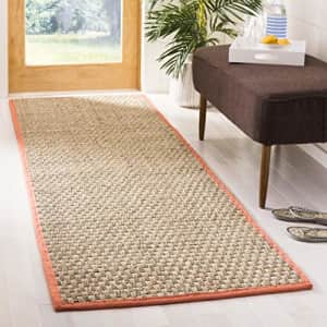 Safavieh Natural Fiber Collection NF114Y Border Basketweave Seagrass Accent Rug, 2' x 3', Rust for $22 Safavieh Natural Fiber Collection NF114Y Border Basketweave Seagrass Accent Rug, 2' x 3', Rust for $22