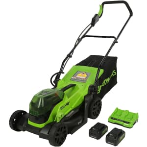 Greenworks 48V 14" Brushless Cordless Lawn Mower for $153