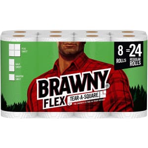 Brawny Flex Paper Towels Triple Roll 8-Pack for $20 Brawny Flex Paper Towels Triple Roll 8-Pack for $20