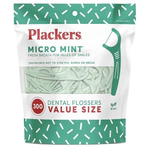 Plackers Micro Mint Dental Flossers 300-Pack for $4.97 via Sub & Save