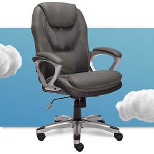 Serta Executive Office Padded Arms Adjustable Ergonomic Gaming Desk Chair with Lumbar Support, Faux for $234