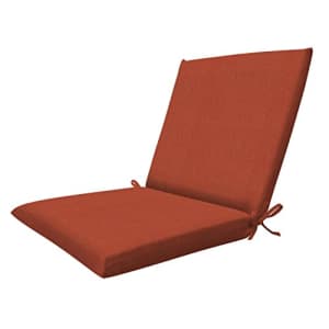 Honey-Comb Honeycomb Indoor/Outdoor Textured Solid Terracotta Midback Dining Chair Cushion: Recycled Polyester for $42 Honey-Comb Honeycomb Indoor/Outdoor Textured Solid Terracotta Midback Dining Chair Cushion: Recycled Polyester for $42