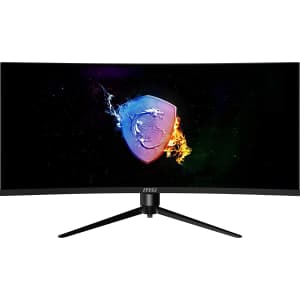 MSI Optix 34" Ultrawide 1440p 100Hz Curved Gaming Monitor for $375