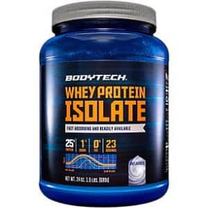 BodyTech Whey Protein Isolate Powder with 25 Grams of Protein per Serving BCAA's Ideal for for $40