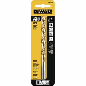 DEWALT DW1324 3/8-Inch Titanium Split Point Twist Drill Bit for $9 DEWALT DW1324 3/8-Inch Titanium Split Point Twist Drill Bit for $9