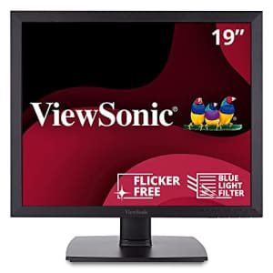 ViewSonic VA951S 19 Inch IPS 1024p LED Monitor with DVI VGA and Enhanced Viewing Comfort, Black for $140