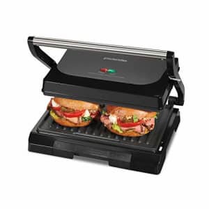 Proctor Silex 4 Serving Panini Press, Sandwich Maker and Compact Indoor Grill, Upright Storage, for $31