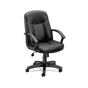 HON BSXVL601ST11 - Basyx VL601 Series Leather Mid-Back Swivel/Tilt Chair for $237