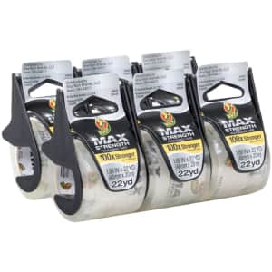 Duck MAX Strength Packing Tape 6-Pack for $17