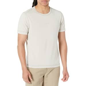 Hugo Boss BOSS Men's Garment Dyed Jersey Small Logo T-Shirt, Stone Beige, Medium for $38