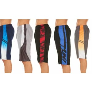 Men's Athletic Performance Shorts 5-Pack for $24 Men's Athletic Performance Shorts 5-Pack for $24