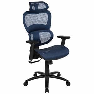 Flash Furniture Ergonomic Mesh Office Chair with 2-to-1 Synchro-Tilt, Adjustable Headrest, Lumbar for $183