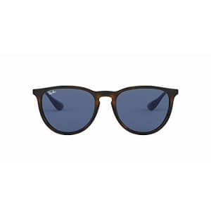 Ray-Ban Women's RB4171F Erika Asian Fit Round Sunglasses, Havana/Dark Blue, 54 mm for $102