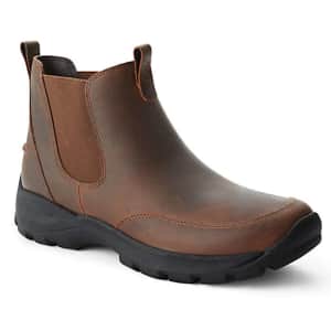 Lands' End Men's All Weather Leather Slip On Chelsea Boots for $45 Lands' End Men's All Weather Leather Slip On Chelsea Boots for $45