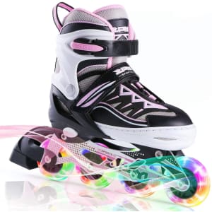 2PM Sports Light-Up Adjustable In-Line Skates for $34 2PM Sports Light-Up Adjustable In-Line Skates for $34
