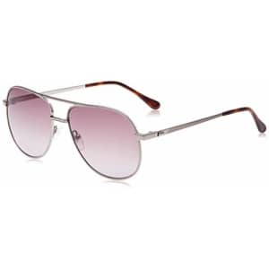 Lacoste Men's L222S Aviator Sunglasses, Grey Havana/Grey Brown Gradient, 60 mm for $128