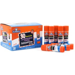 Elmer's Disappearing Purple Glue Stick 30-Pack for $7 Elmer's Disappearing Purple Glue Stick 30-Pack for $7