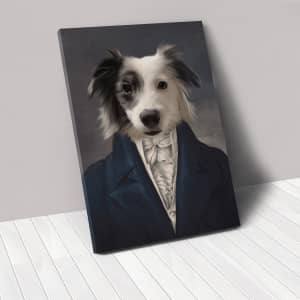 Crown & Paw The Aristocrat 8" x 10" Custom Pet Canvas for $50 Crown & Paw The Aristocrat 8" x 10" Custom Pet Canvas for $50