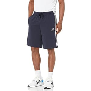 adidas Men's Big & Tall Essentials 3-Stripes Shorts, Legend Ink/White, Medium/Tall for $24