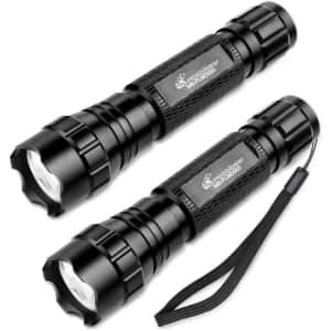Ultra Bright Handheld LED Tactical Flashlight 2-Pack for $12 Ultra Bright Handheld LED Tactical Flashlight 2-Pack for $12