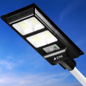 A-Zone 60W Dusk to Dawn Solar Street Light for $40