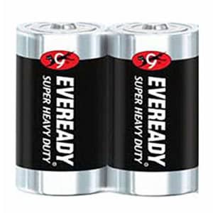 Eveready C2 & AAA Batteries Super Heavy Duty Carbon Zinc Carded (48 Batteries, C2) for $37