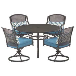 Living Accents Hattington 5-Piece Steel Patio Dining Set for $700