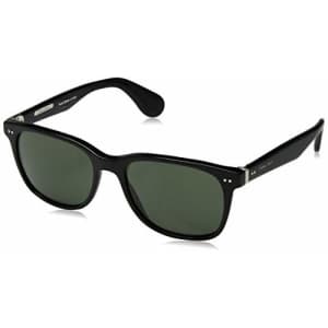 Ralph Lauren Men's RL8162 Square Sunglasses, Black/Dark Green, 56 mm for $117