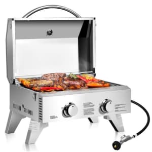 Costway 2-Burner Portable Table Top Grill for $159