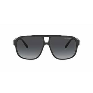 A|X Armani Exchange Men's AX4104S Rectangular Sunglasses, Black/Grey Gradient, 61 mm for $77
