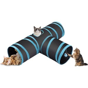 CO-Z Foldable 3-Way Cat Tunnel for $14