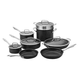 Cuisinart Dishwasher Safe Hard-Anodized 13-Piece Cookware Set, Stainless Steel for $182