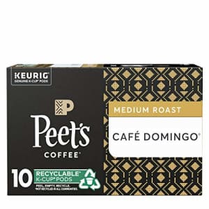 Peet's Coffee Caf Domingo Medium Roast Coffee K-Cup, 10 ct for $18 Peet's Coffee Caf Domingo Medium Roast Coffee K-Cup, 10 ct for $18