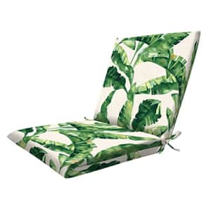 Honey-Comb Honeycomb Indoor/Outdoor Maldives Green Midback Dining Chair Cushion: Recycled Polyester Fill, for $50