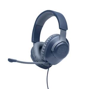JBL Quantum 100 - Wired Over-Ear Gaming Headphones - Blue for $40