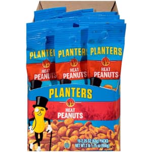 Planters 2.25-oz. Heat Peanuts 15-Pack for $7