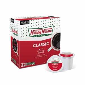 Krispy Kreme Classic, Single-Serve Keurig K-Cup Pods, Medium Roast Coffee, 32 Count for $24 Krispy Kreme Classic, Single-Serve Keurig K-Cup Pods, Medium Roast Coffee, 32 Count for $24