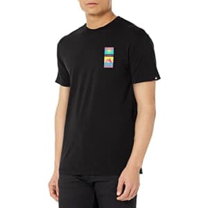 Element Men's Logo Short Sleeve Tee Shirt, Flint Black Aquazen, XL for $18