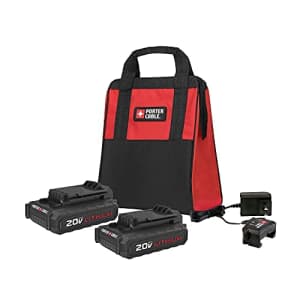 PORTER-CABLE 20V MAX Compact Accessory Combo Kit, 2 Batteries (PCCK888LB) for $120 PORTER-CABLE 20V MAX Compact Accessory Combo Kit, 2 Batteries (PCCK888LB) for $120