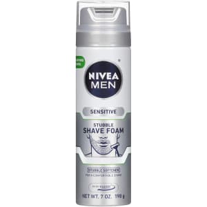 Nivea Men 7-oz. Sensitive Skin & Stubble Shave Foam Can for $2.13 via Sub & Save Nivea Men 7-oz. Sensitive Skin & Stubble Shave Foam Can for $2.13 via Sub & Save