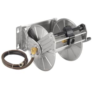 Giraffe Stainless Steel Garden Hose Reel for $120 Giraffe Stainless Steel Garden Hose Reel for $120