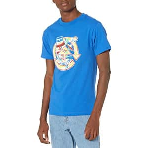 LRG Lifted Research Group Men's Graphic Design Logo T-Shirt, Royal Blue Palma, S for $15