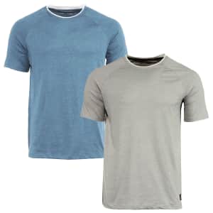 Eddie Bauer Men's 24-Hour T-Shirt 2-Pack for $14