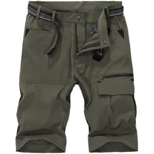 Vcansion Men's Quick Dry Hiking Shorts for $18 Vcansion Men's Quick Dry Hiking Shorts for $18