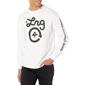 LRG mens Lrg Men's Cycle Logo - Script Logo T-shirt T Shirt, White Cycle, Large US for $21
