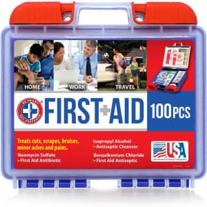 Be Smart Get Prepared 100-Piece First Aid Kit for $9 Be Smart Get Prepared 100-Piece First Aid Kit for $9