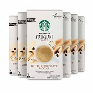 Starbucks VIA Instant Coffee Flavored Packets White Chocolate Mocha Latte 6 boxes (30 packets total) for $129