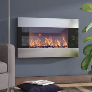 Wade Logan Clairevale 36'' Surface Wall Mounted Electric Fireplace for $200