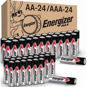 Energizer MAX AA & AAA Batteries 48-Pack for $22 via Sub. & Save Energizer MAX AA & AAA Batteries 48-Pack for $22 via Sub. & Save